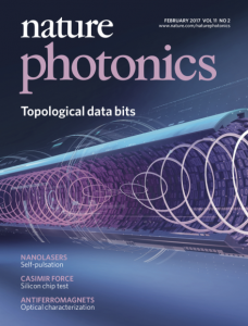 Our Feb. 2017 Nature Photonics cover